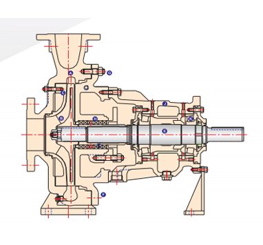 process type apo pump of seactional view